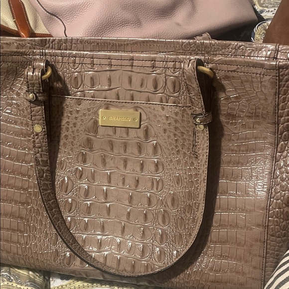 Brahmin Tan Crocodile Embossed Tote - Picture 9 of 9
